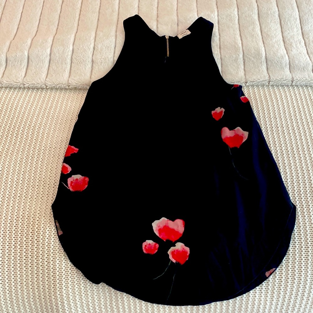 Wilfred Black Blouse with Floral Pattern